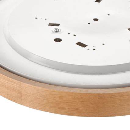 Brilagi - LED RGBW Stmievateľné stropné svietidlo CARVALHO 3xE27/15W/230V 2700-6500K Wi-Fi dub pr. 47,5 cm