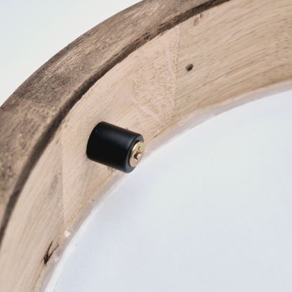 Brilagi - LED RGBW stmievateľné stropné svietidlo CARVALHO SLIM 1xE27/15W/230V 2700-6500K Wi-Fi dub pr. 27 cm