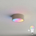 BRILAGI - LED RGBW Stmievateľné stropné svietidlo CLARE 1xE27/12W/230V 2700-6500K pr. 20 cm béžové