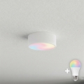 BRILAGI - LED RGBW stmievateľné stropné svietidlo CLARE 1xE27/12W/230V 2700-6500K priemer 20 cm biela