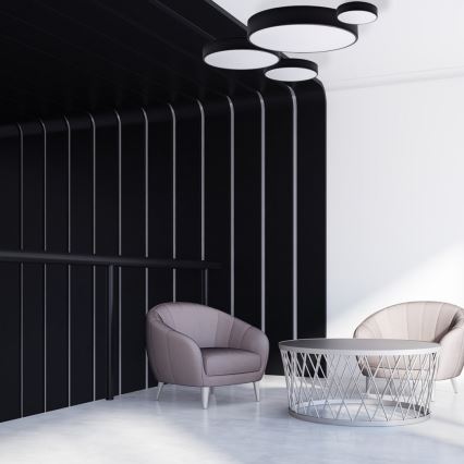 Brilagi - LED RGBW stmievateľné stropné svietidlo CLARE 1xE27/9W/230V 2700-6500K pr. 20 cm Wi-Fi čierna