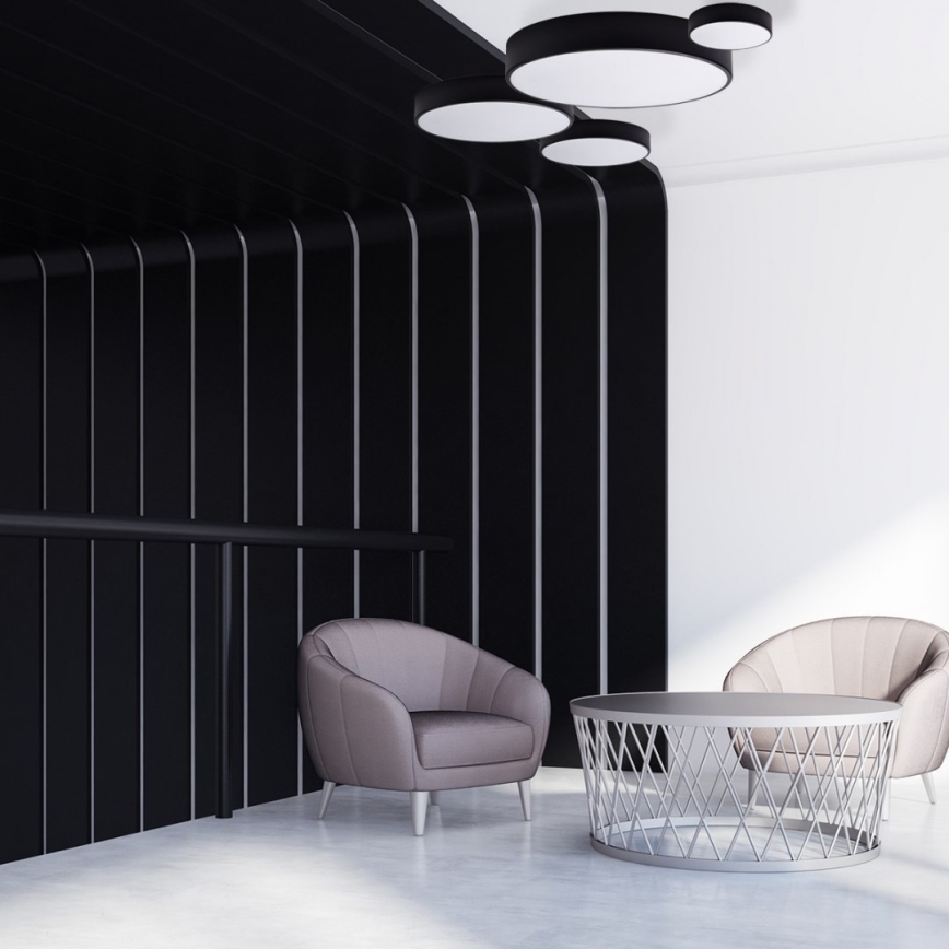 Brilagi - LED RGBW stmievateľné stropné svietidlo CLARE 1xE27/9W/230V 2700-6500K pr. 20 cm Wi-Fi čierna