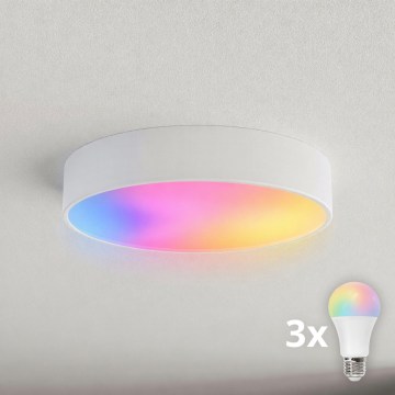 BRILAGI - LED RGBW stmievateľné stropné svietidlo CLARE 3xE27/12W/230V 2700-6500K pr. 40 cm biele