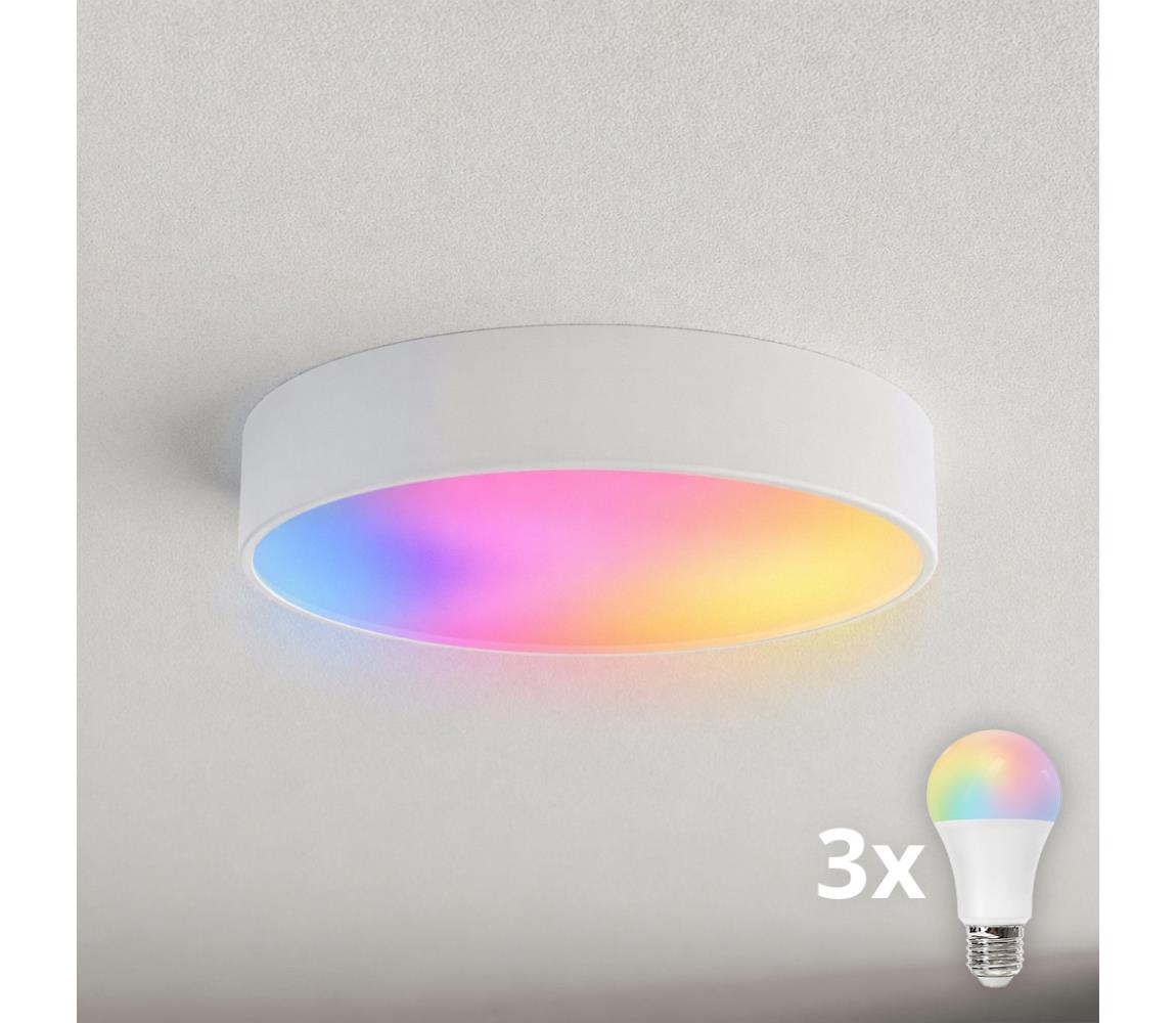 Brilagi - LED RGBW stmievateľné stropné svietidlo CLARE 3xE27/9W/230V Wi-Fi biela BG0571+3xAI0819