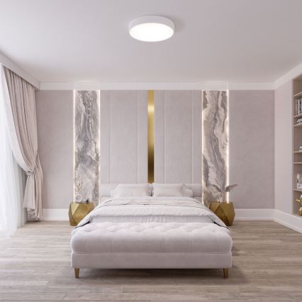 Brilagi - LED RGBW stmievateľné stropné svietidlo CLARE 4xE27/9W/230V 2700-6500K pr. 50 cm Wi-Fi biela