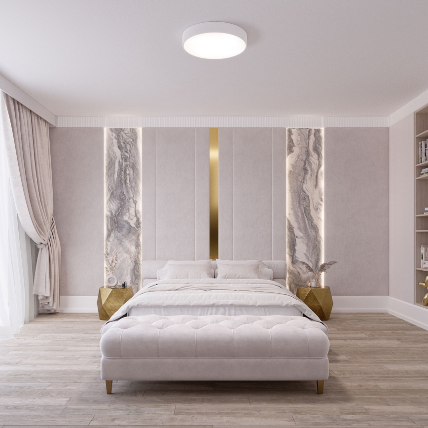 Brilagi - LED RGBW stmievateľné stropné svietidlo CLARE 4xE27/9W/230V 2700-6500K pr. 50 cm Wi-Fi biela