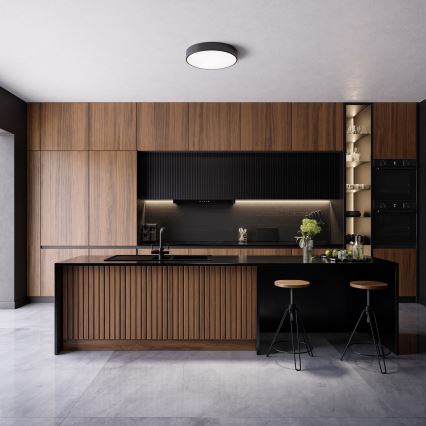 Brilagi - LED RGBW Stmievateľné stropné svietidlo CLARE 4xE27/9W/230V 2700-6500K pr. 50 cm Wi-Fi čierna