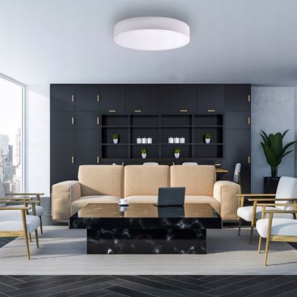 Brilagi - LED RGBW stmievateľné stropné svietidlo CLARE 5xE27/9W/230V 2700-6500K priemer 60 cm Wi-Fi biela