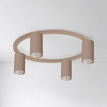 Brilagi - LED RGBW stmievateľné stropné svietidlo SELE 4xGU10/6,5W/230V 2700-6500K béžové