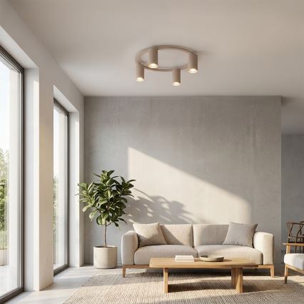 Brilagi - LED RGBW stmievateľné stropné svietidlo SELE 4xGU10/6,5W/230V 2700-6500K béžové