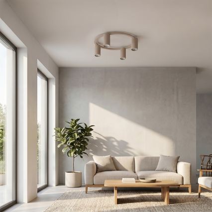 Brilagi - LED RGBW stmievateľné stropné svietidlo SELE 4xGU10/6,5W/230V 2700-6500K béžové
