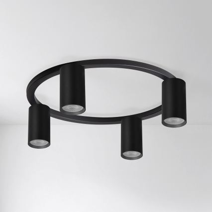 Brilagi - LED RGBW stmievateľné stropné svietidlo SELE 4xGU10/6,5W/230V 2700-6500K čierna