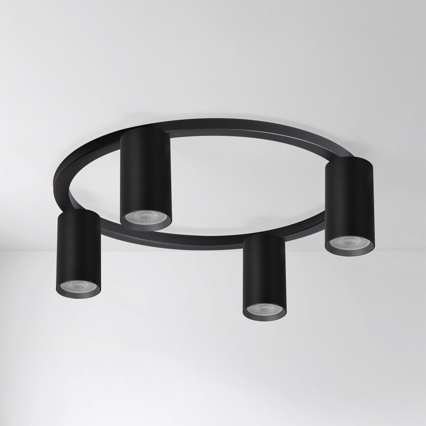 Brilagi - LED RGBW stmievateľné stropné svietidlo SELE 4xGU10/6,5W/230V 2700-6500K čierna