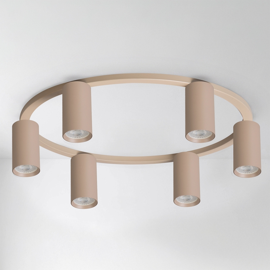 Brilagi - LED RGBW Stmievateľné stropné svietidlo SELE 6xGU10/6,5W/230V 2700-6500K béžová + diaľkové ovládanie