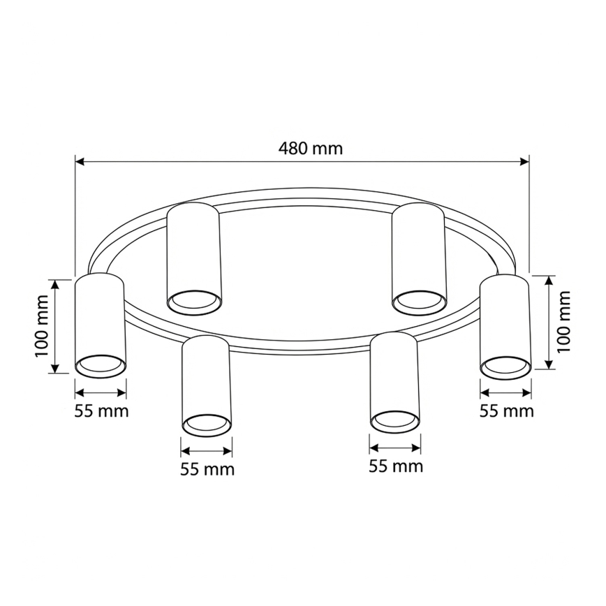 Brilagi - LED RGBW Stmievateľné stropné svietidlo SELE 6xGU10/6,5W/230V 2700-6500K béžová + diaľkové ovládanie