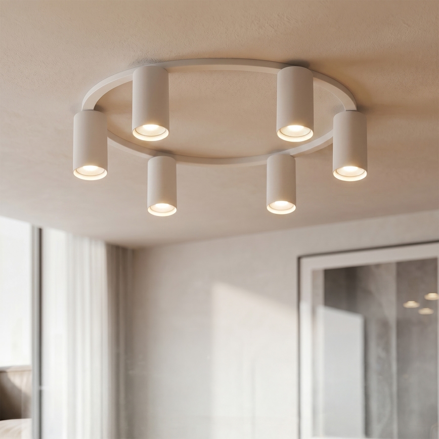 Brilagi - LED RGBW Stmievateľné stropné svietidlo SELE 6xGU10/6,5W/230V 2700-6500K biela + diaľkové ovládanie