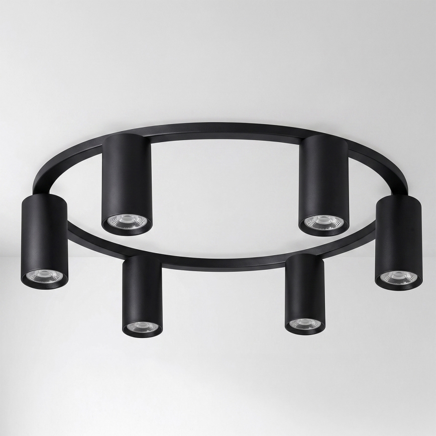 Brilagi - LED RGBW Stmievané stropné svietidlo SELE 6xGU10/6,5W/230V 2700-6500K čierne + diaľkové ovládanie