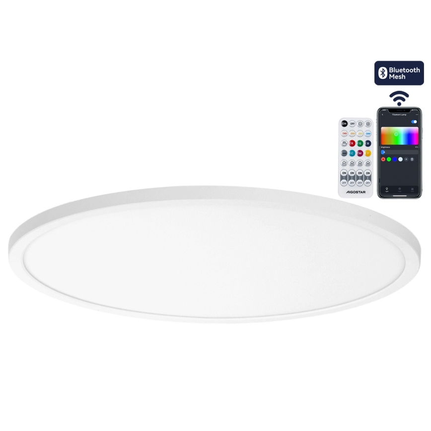 Brilagi - LED RGBW stmievateľné stropné svietidlo VIBE LED/36W/230V 3000-6500K pr. 40 cm biela + diaľkové ovládanie