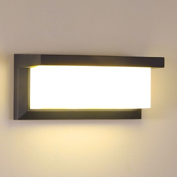 Brilagi - LED RGBW Stmievateľné vonkajšie nástenné svietidlo BRICKY 1xE27/15W/230V 2700-6500K antracit IP54