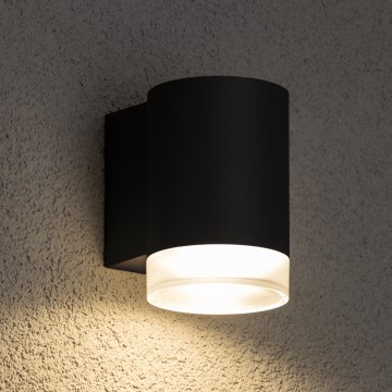 Brilagi - LED RGBW stmievateľné vonkajšie nástenné svietidlo MATERA 1xGU10/6W/230V 3000K IP54 čierna