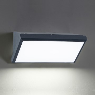 Brilagi - LED RGBW stmievateľné vonkajšie nástenné svietidlo TRIANGLE 1xE27/15W/230V 2700-6500K IP65 antracit