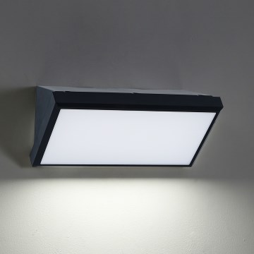 Brilagi - LED RGBW Stmievateľné vonkajšie nástenné svietidlo TRIANGLE 1xE27/15W/230V 2700-6500K IP65 čierna