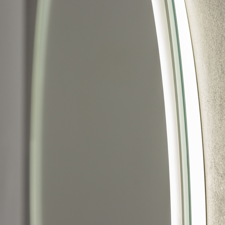 Brilagi - LED RGBW Kúpeľňové vyhrievané zrkadlo AVA PRO LED/18W/230V pr. 60 cm IP44 CRI 90 stmievateľné + CCT