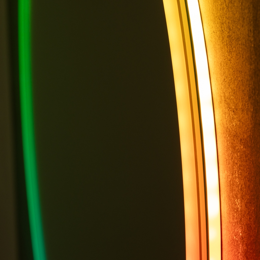 Brilagi - LED RGBW Kúpeľňové vyhrievané zrkadlo AVA PRO LED/18W/230V pr. 60 cm IP44 CRI 90 stmievateľné + CCT