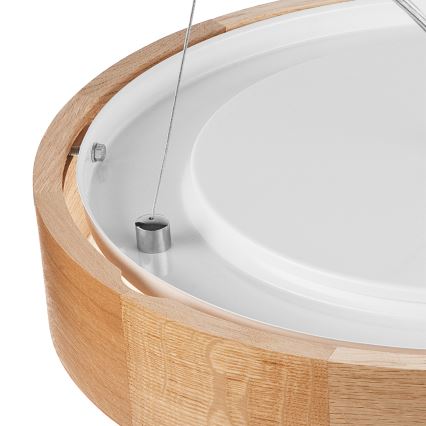 Brilagi - LED RGBW stmievateľný luster na lane CARVALHO 2xE27/15W/230V 2700-6500K Wi-Fi dub priemer 37 cm