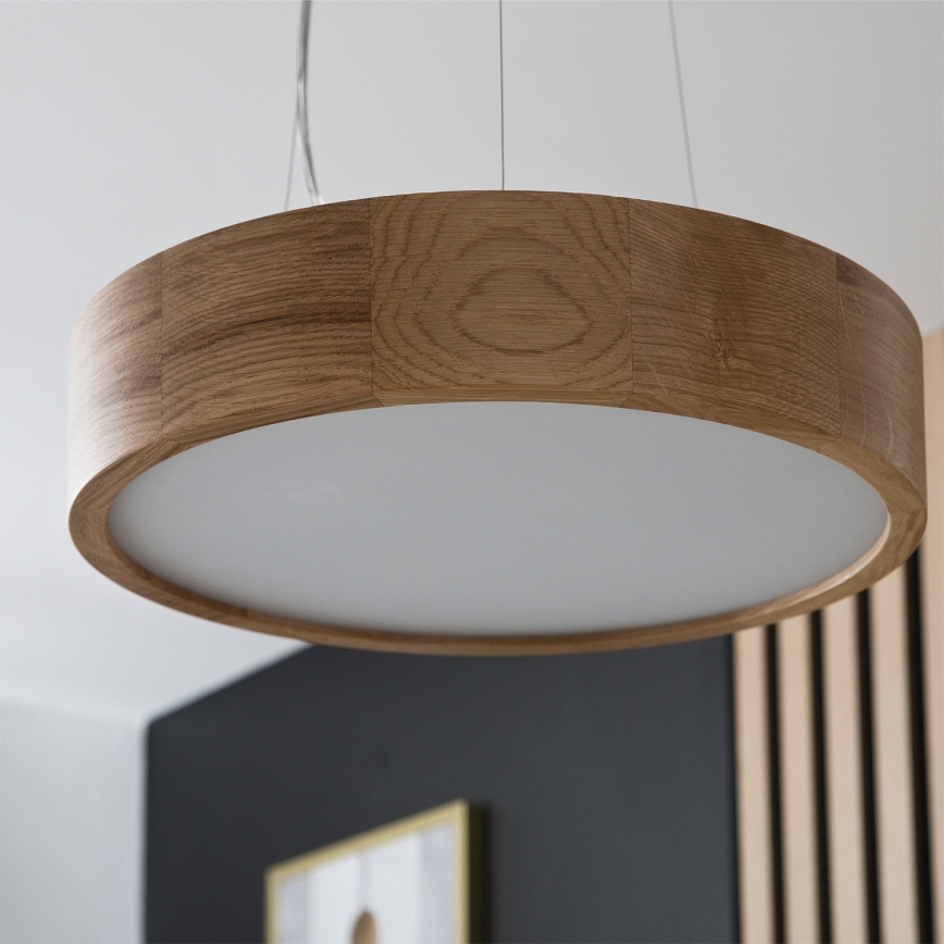 Brilagi - LED RGBW stmievateľný luster na lane CARVALHO 2xE27/9W/230V 2700-6500K Wi-Fi dub priemer 37 cm