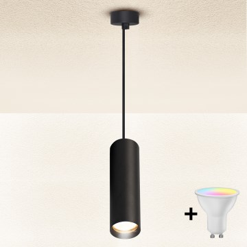 Brilagi - LED RGBW Stmievateľný luster na lanku SELE 1xGU10/4,8W/230V 3000K čierna