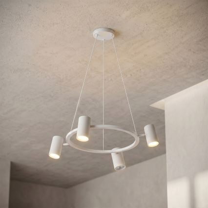 Brilagi - LED RGBW stlmiteľný luster na lankách SELE 4xGU10/6,5W/230V 2700-6500K biela