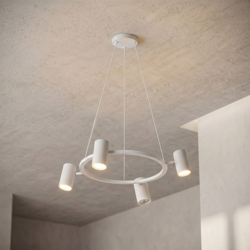 Brilagi - LED RGBW stlmiteľný luster na lankách SELE 4xGU10/6,5W/230V 2700-6500K biela