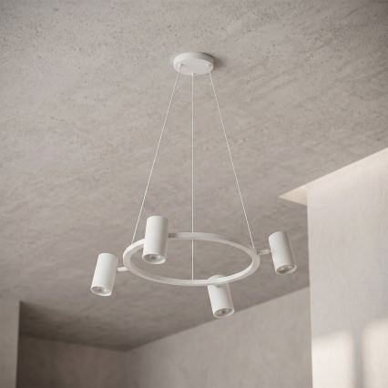 Brilagi - LED RGBW stlmiteľný luster na lankách SELE 4xGU10/6,5W/230V 2700-6500K biela