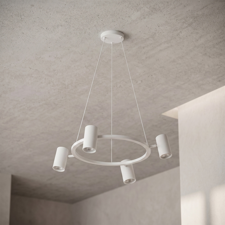 Brilagi - LED RGBW stlmiteľný luster na lankách SELE 4xGU10/6,5W/230V 2700-6500K biela