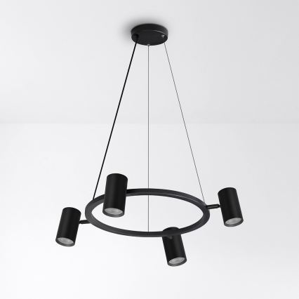 Brilagi - LED RGBW stmievateľný luster na lane SELE 4xGU10/6,5W/230V 2700-6500K čierna