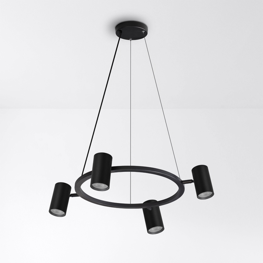 Brilagi - LED RGBW stmievateľný luster na lane SELE 4xGU10/6,5W/230V 2700-6500K čierna