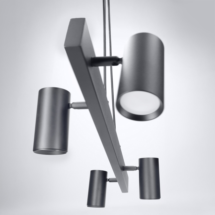Brilagi - LED RGBW Stmievateľný luster na lanku SELE 4xGU10/6,5W/230V 2700-6500K čierna