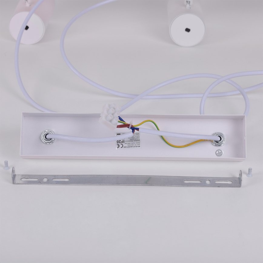 Brilagi - LED RGBW Stmievateľný luster na lanku SELE 6xGU10/6,5W/230V 2700-6500K biela/dubový dekor + diaľkové ovládanie