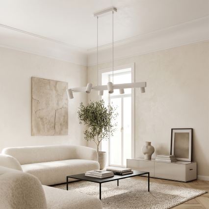 Brilagi - LED RGBW Stmievateľný luster na lankách SELE 6xGU10/6,5W/230V 2700-6500K biela + diaľkové ovládanie