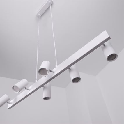 Brilagi - LED RGBW Stmievateľný luster na lankách SELE 6xGU10/6,5W/230V 2700-6500K biela + diaľkové ovládanie
