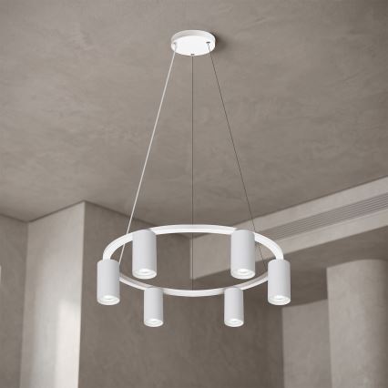 Brilagi - LED RGBW luster na lane s možnosťou stmievania SELE 6xGU10/6,5W/230V 2700-6500K biela + diaľkové ovládanie