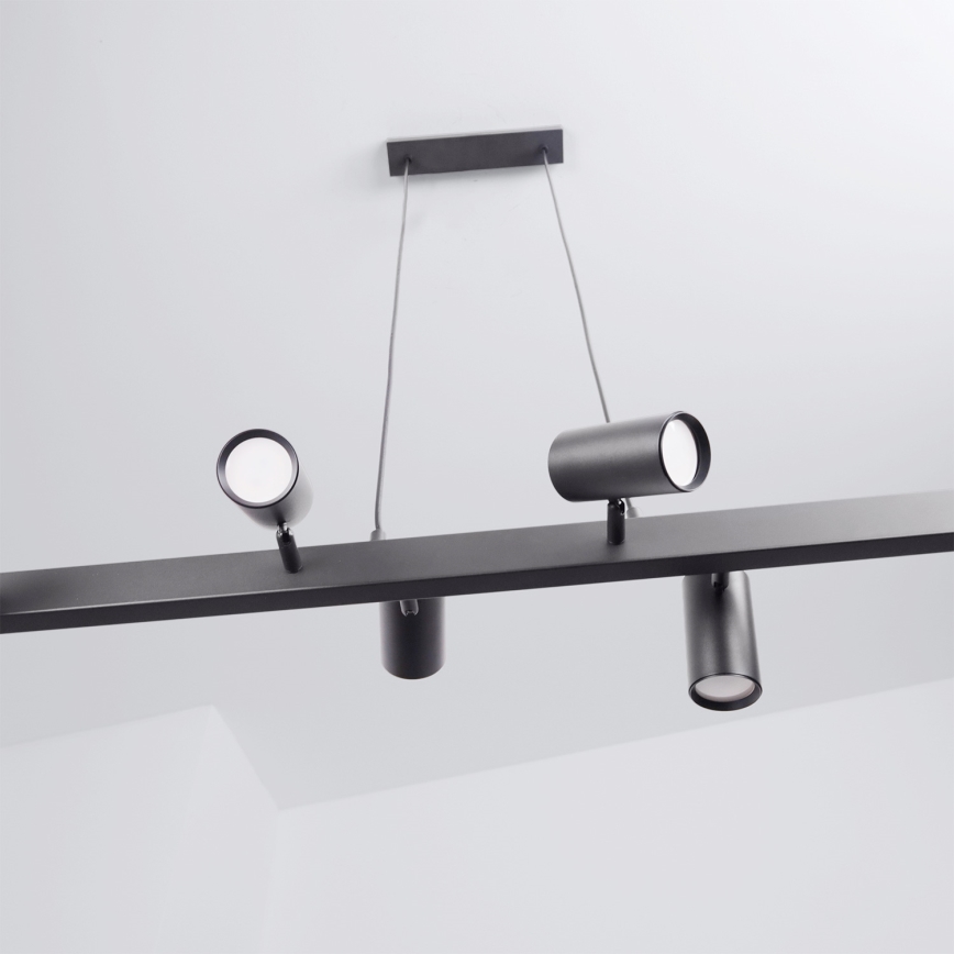 Brilagi - LED RGBW stmievateľný luster na lanku SELE 6xGU10/6,5W/230V 2700-6500K čierna + diaľkové ovládanie