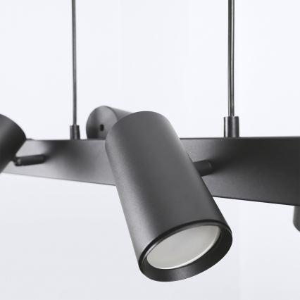Brilagi - LED RGBW stmievateľný luster na lanku SELE 6xGU10/6,5W/230V 2700-6500K čierna + diaľkové ovládanie
