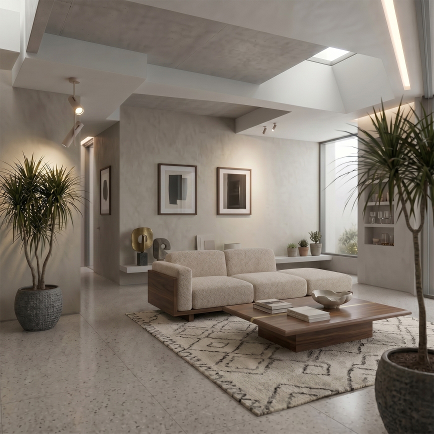 Brilagi - LED RGBW Stmievateľný luster na tyči BRANCH 2xGU10/6,5W/230V 2700-6500K béžová
