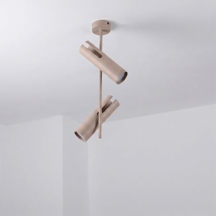 Brilagi - LED RGBW Stmievateľný luster na tyči BRANCH 2xGU10/6,5W/230V 2700-6500K béžová