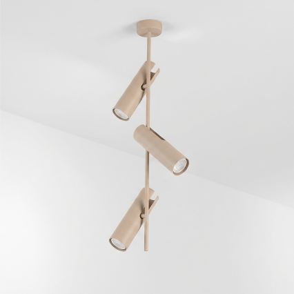 Brilagi - LED RGBW stmievateľný luster na tyči BRANCH 3xGU10/6,5W/230V 2700-6500K béžová