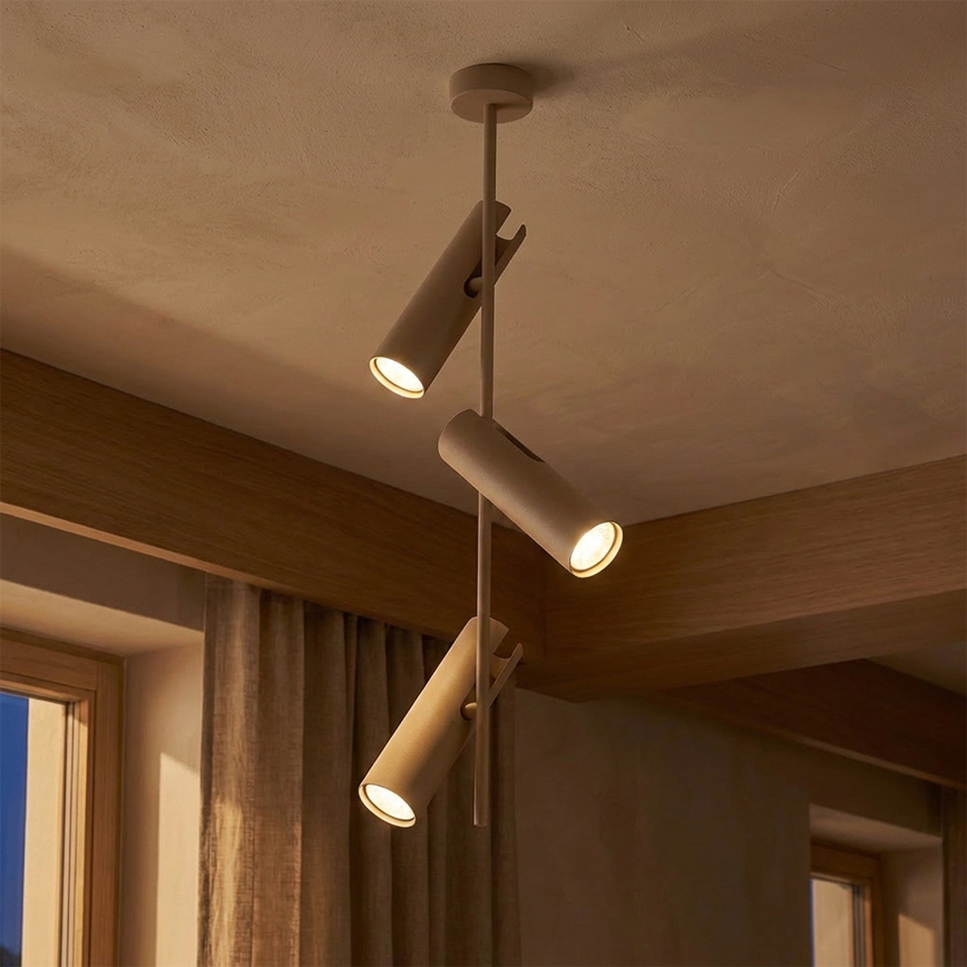 Brilagi - LED RGBW stmievateľný luster na tyči BRANCH 3xGU10/6,5W/230V 2700-6500K béžová