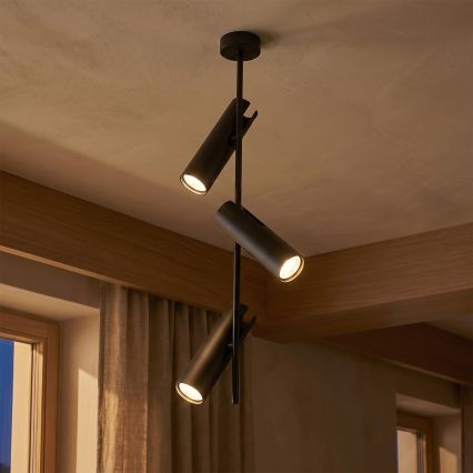 Brilagi - LED RGBW Stmievateľný luster na tyči BRANCH 3xGU10/6,5W/230V 2700-6500K čierna
