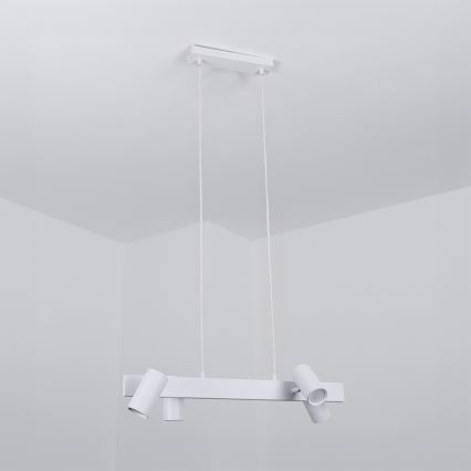 Brilagi - LED RGBW stmievateľný luster na lane SELE 4xGU10/6,5W/230V 2700-6500K biela